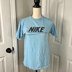 Vintage 80's Nike Carolina Blue Single Stitch Tshirt